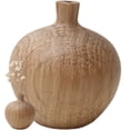 thumbnail image 7 of vlrwzc Rustic Wooden Vase Table Flower Stand Vase Ornament Handmade Vase Decor For Dinner Parties Home Holidays And Wedding, 7 of 7