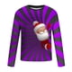 thumbnail image 4 of Blusas y camisas de manga larga con cuello redondo para hombre, estilo casual, cuello redondo, manga larga, camiseta estampada de Halloween, blusa de poliéster para hombre., 4 of 5