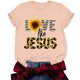 thumbnail image 4 of ICHUANYI Clearance Women Crewneck Print T-Shirts Print Tees Short Sleeve T-Shirt Blouse Tops(Pink, L) ICHUANYI WER2023080900223, 4 of 6