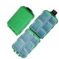 thumbnail image 1 of Bingirl Plastic Tackle Box For Casting Fishing Fly Fishing Tackle Box Spoon Hooks Organizer Multifunctional Fishing Box 9.5 x 6 x 2.5cm, 1 of 9