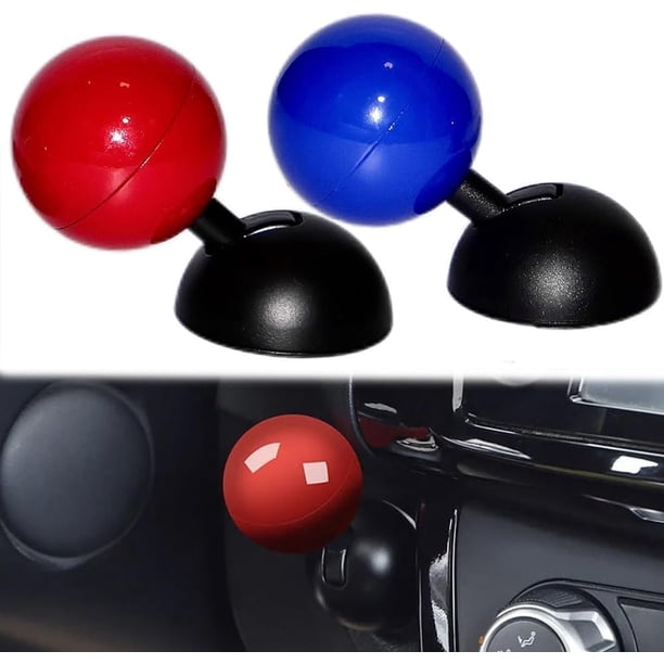 Botón de arranque y parada del motor del automóvil, palanca de mando con barra de bola de metal completa, botón basculante para arrancar el motor del automóvil, palanca de mando del botón de parada y