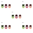 thumbnail image 3 of Ounissouiy Paquete de 3 moldes para cortar verduras, reutilizables, extraíbles, adorables, de acero inoxidable, para casa, cocina, corazón Type2 NO2, 3 of 6