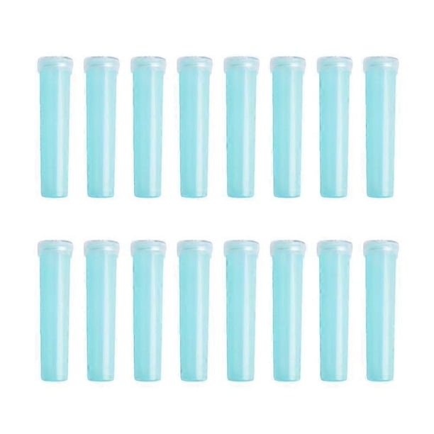 20PCS Floral Water Tubes Flowers Fresh Nutrition Culture Water Storage Small Test Flower Shop Supplies Flower Holder 4.1x1.8cm (Sky Blue)