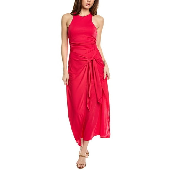 Cinq à Sept womens Andie Midi Dress, 12, Red
