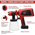 thumbnail image 4 of Pistola de Pintura Inalámbrica APATB para Batería Milwaukee M18 18V, 4 of 7
