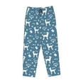 thumbnail image 4 of Goofa Poodle Dog Printed Soft Pajama Pants for Women, Wide Leg Comfy Casual Lounge Yoga Pants-, 4 of 9