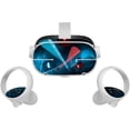 thumbnail image 1 of Jinsinto All in One VR Glasses Skin Sticker Compatible with Oculus-Quest 2,Sweatproof Controller Grip Sticker,Non Slip Headset Skin Sticker Set Compatible with Oculus-Ques 2, 1 of 5