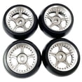 thumbnail image 2 of TISHITA 4x RC Car Rubber Tyre Hard Anodized Wheel Rims Wheel Set for K969 K989 P929, 2 of 3