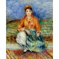 thumbnail image 2 of Renoir, Pierre-Auguste 12x14 Gold Ornate Wood Framed with Double Matting Museum Art Print Titled - Algerian Girl, 2 of 4