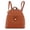Brown, variant on Pocket Detail Convertible Backpack to Crossbody Purse (Women)