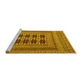thumbnail image 2 of Ahgly Company Machine Washable Indoor Square Southwestern Yellow Country Area Rugs, 8' Square, 2 of 4