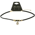 thumbnail image 2 of Mi Amore Choker-Necklace Gold-Tone/Black, 2 of 3