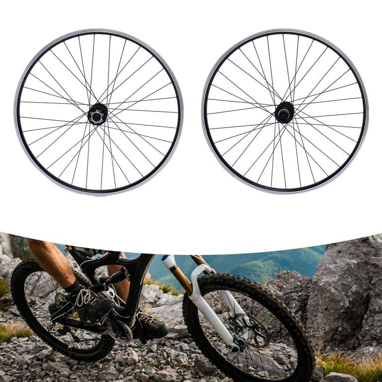 Aiqidi 29 Mountain Bike Front Rear Wheels Bicycle Disc Brake Aluminum Alloy Rim MTB Wheelset Fit 7 12 Speed Cassette Black Hub Walmart