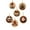 C#015, variant on 6 Pack Christmas Diamond Painting Ornaments Kit, Pearl Sticker Art DIY Craft Set for Kids Adults, No Glue Round Hanging Decorations for Tree Holiday Party Gift