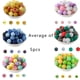thumbnail image 2 of 20 cuentas de diamantes de imitación acrílicos de 16 MM, cuentas de silicona redondas de 15 MM sueltas para accesorios de joyería con forma de bolígrafo, 2 of 5