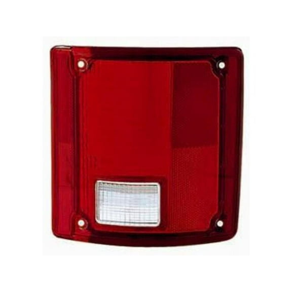 Right Tail Light Lens - Compatible with 1975 - 1986 Chevy C10 Standard Cab Pickup 1976 1977 1978 1979 1980 1981 1982 1983 1984 1985