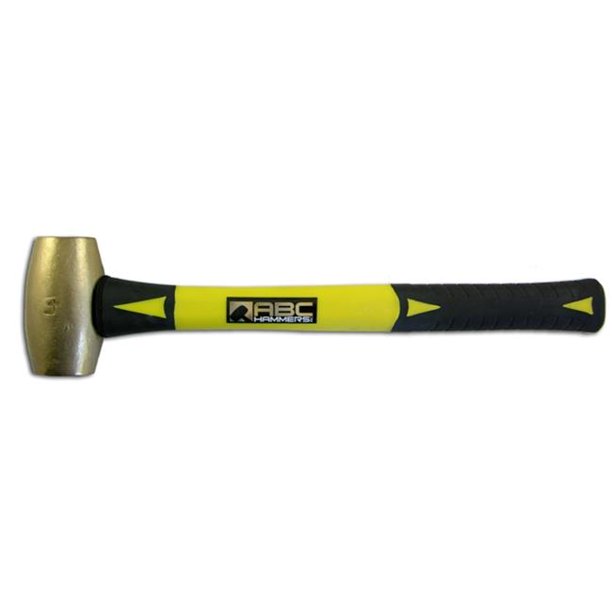 ABC Hammers ABC4BF 4 Lb. Brass Hammer With 15 In. Fiberglass Handle