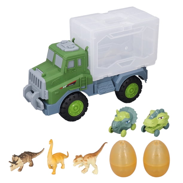 Transportador de camiones de dinosaurios, transportador de camiones de dinosaurios, coche de transporte de dinosaurios, transportador de camiones de dinosaurios, juguete diseñado con precisión
