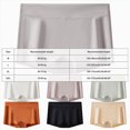 thumbnail image 2 of yboeqw Ladies Ice Silk Seamless Panties Thin Breathable No Show Mid Thigh Length Underwear Size XXL, 2 of 4