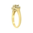 thumbnail image 2 of H/SI 2ct 3-Pierres Diamant Engagement 14K Or Jaune Rond Taille Brillant, 2 of 4