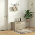 thumbnail image 2 of HOMCOM Modern Storage Chest, Living Room Wooden Box, 31.5", Natural, 2 of 10