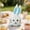 #0255-Blue, variant on CREATITOY Bunny Ear Candy Treat Bag Cartoon Kids Easter Cookie Snack Bakery Packaging Pouch Fabric Bag