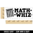 thumbnail image 2 of Math Whiz Calculator Teacher Student School Self-Inking Rubber Stamp Ink Stamper - Black Ink - Small 1-1/2 Inch, 2 of 7