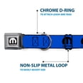 thumbnail image 5 of Mopar Pet Collar, Dog Collar Metal Seatbelt Buckle, Mopar Logo Repeat Blue Black, 16 to 23 Inches 1.5 Inch Wide, 5 of 8