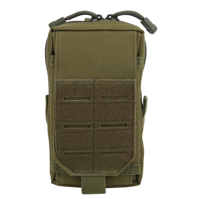 Bolsa militar para teléfono móvil, riñonera utilitaria para teléfono móvil con ranura para tarjeta EDC, chaleco para hombre, verde militar