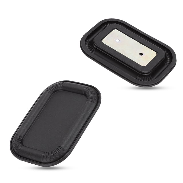 Speaker Bass Auxiliary Bass Rubber Vibration Plate Speaker Vibration Plate, Bass Speaker 4PCS Auxiliary Bass Plate, Speaker Parts For Bass Closed Cabine Rectangle 65x45 Black