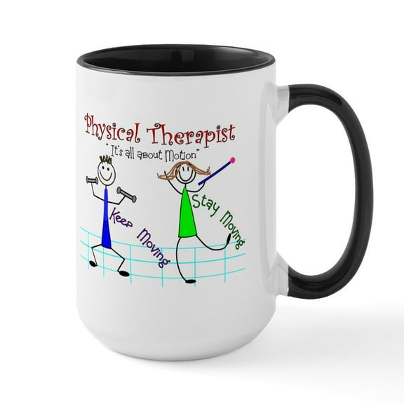 CafePress - Physical Therapists II Large Mug - 15 oz Ceramic Large White Novelty Mug