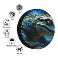 thumbnail image 4 of Rateoe Starry Sky Colorful Crocodile A Pattern Tire Cover Wheel Protectors Weatherproof Wheel Covers Universal Fit for Trailer Rv SUV Truck Camper Travel Trailers Accessories-16 inch, 4 of 6