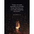 thumbnail image 2 of ArtsyQuotes 15x18 Gold Ornate Wood Framed with Double Matting Museum Art Print Titled - Muhammad Ali Quote: Make Something, 2 of 4