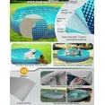 thumbnail image 2 of Foldable Dog Kiddie Pool - Hard Plastic Kids Paddling Pool Toddler Baby Swimming Pools for Backyard Collapsible Whelping Box Pet Doggie Cats Wading Pools Bathtub for Puppy Large Dogs 63In, 2 of 8