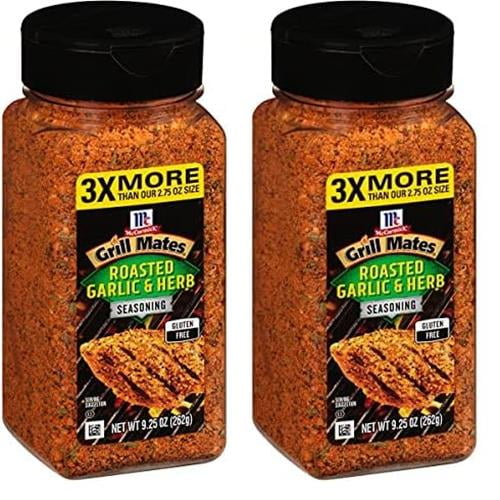 Mccormick Grill Mates Roasted Garlic & Herb Seasoning, 9.25 Oz (Pack Of 2)