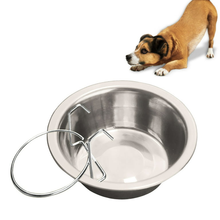 Opolski 150ml Stainless Steel Hanging Dog Feeding Bowl Water Dish
