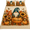 Fold Hem 55x60, variant on Lotusprint LLC 2D Print Personalized Gnome Pumpkin Quilt Bedding Set 70x80, Sunflower Autumn Harvest Cozy Bedroom Decor