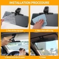 thumbnail image 4 of Clip para espejo de visera parasol de coche con efecto de gafas de sol polarizadas para el día y la noche.Reduce el deslumbramiento para una conducción más segura.Protector solar con clip para, 4 of 8
