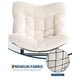 thumbnail image 5 of Yeshouse Mecedora Papasan extragrande para patio, con otomana, capacidad de 203 kg, resistente a la intemperie, de ratán sintético, para porche, patio y balcón, 5 of 8