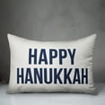 thumbnail image 2 of Creative Products Happy Hanukkah - White 14x20 Spun Poly Pillow, 2 of 2