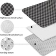 thumbnail image 5 of Gray and Black Checkerboard Pattern Bathroom Rugs Sets 3 Piece,Toilet Cover Set,Absorbent Non Slip Bathroom Mats Sets with U-Shaped Contour Rug Toilet Rug Set, 5 of 5