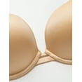 thumbnail image 6 of Wingslove Women's Everyday Basic Seamless Push Up Bra Underwire Plunge T-Shirt Bra, Nude 36D, 6 of 6