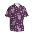 thumbnail image 2 of Daiia Snake And Flower Hawaiian Shirt for Men Gentle Cotton Regular Short Sleeve Casual-3X-Large, 2 of 9
