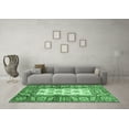 thumbnail image 3 of Ahgly Company Indoor Square Oriental Emerald Green Traditional Area Rugs, 4' Square, 3 of 4