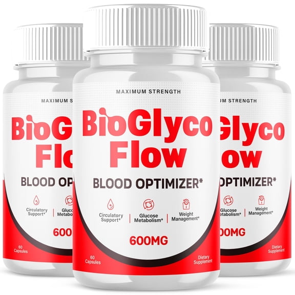 BioGlyco Flow Blood Balance Support Pills Advanced Formula Vitamin Supplement Bio Glyco Flow 180 Capsules
