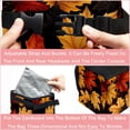 thumbnail image 4 of Thanksgiving Leaves Foldable with Lid Leak-Proof Hanging Storage Bag Mini Trash Can Car Trash Bin Trash Can for Car, 4 of 6