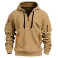 thumbnail image 1 of pstuiky camisas de manga larga para hombre, Sudadera con capucha de manga larga cálida y gruesa de forro polar para hombre, ideal para actividades al aire libre, primavera e invierno. xxxl, 1 of 4