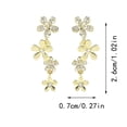 thumbnail image 2 of WILLBEST Aretes Colgantes De Flores De Titanio De Arete, Aretes De Patchwork De Flores, Aretes Colgantes Bohemios, Aretes De Botón Llamativos Para Mujeres Y Niñas, Cumpleaños, 2 of 5