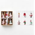 thumbnail image 2 of 2026 Christmas Home Party Decoration Santa Claus Snowman Glass Pendant Christmas Tree Decoration Scene Arrangement Christmas Celebration Party Supplies, 2 of 5