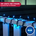 thumbnail image 3 of Luces de Cadena Joiedomi 100 Bombillas Azules 6.8 m 120 V, 3 of 7